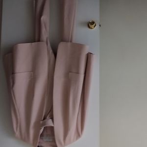 Tahari size 22W blush color collarless pant suit